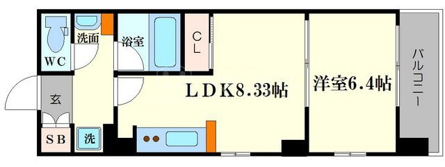 コンソラーレ上町台Ⅱの間取り