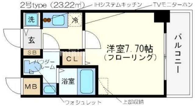 セレニテ日本橋ＳＵＤの間取り