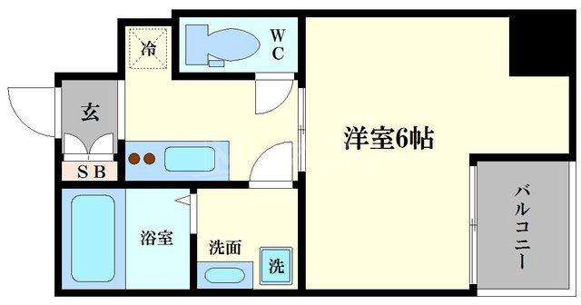 エスリード難波ステーションゲートサウステラスの間取り