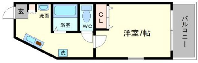 ＶＩＮＥルミエール大国町の間取り