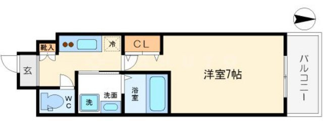 エスリード難波サウスの間取り
