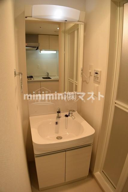 アドバンス難波南シャルムの洗面所|シャンプードレッサー付きの洗面台