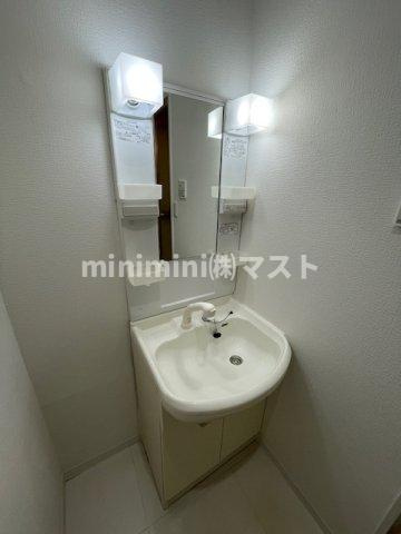 ラムール難波南の洗面所