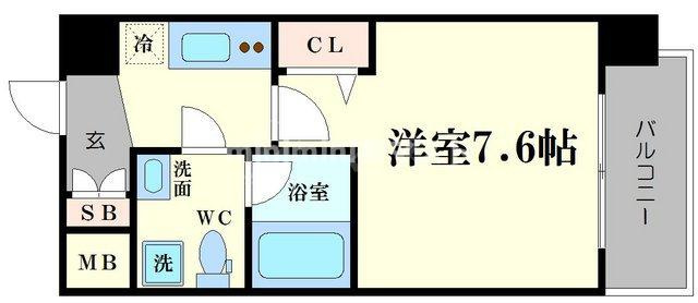 メゾンキコー難波南の間取り