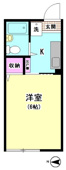 最上階・角部屋の１Ｋタイプ！