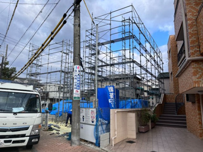 【外観】 | 瑞穂区丸根町　1号棟★仲介手数料無料★（中根小学校・萩山中学校）新築一戸建て | 11/26撮影
瑞穂区の不動産売買の事ならマックスバリュで住まい相談エムワイホームにお任せください。