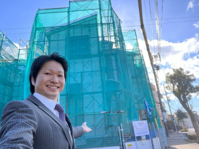 【外観】 | 瑞穂区丸根町　2号棟★仲介手数料無料★（中根小学校・萩山中学校）新築一戸建て | 1/12撮影
住宅ローンアドバイザーの村田です。住宅ローン審査が通らなかった方、あきらめる前にご相談ください。
