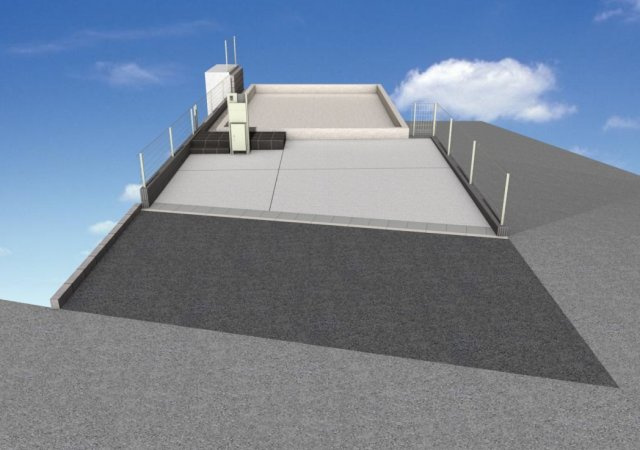 【外観パース】 | 墨田区立花6丁目　新築戸建 | 外構工事完成予想図