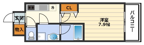 NORTH VILLAGE 伍番館の間取り