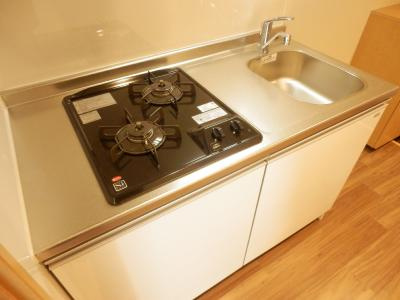 G・F四条烏丸（グランフェニックス四条烏丸）のキッチン|2口ガスキッチン