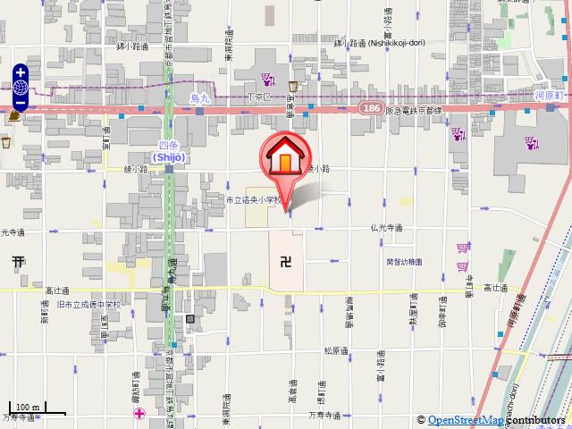 G・F四条烏丸（グランフェニックス四条烏丸）の地図