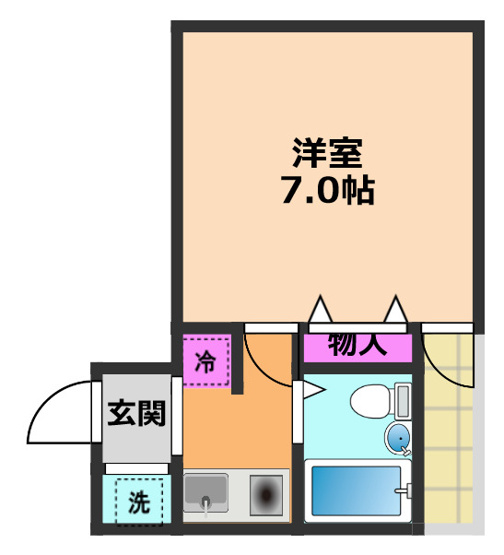 【間取り】 | アップルハイツ富田