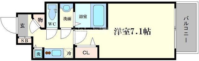 La・Liberta阿倍野の間取り