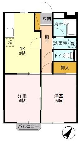 コスモプラザCの間取り