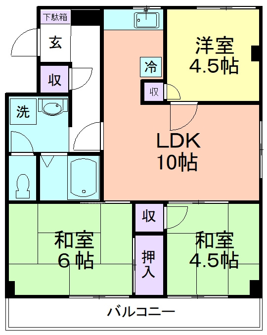 ドミール八坂の間取り