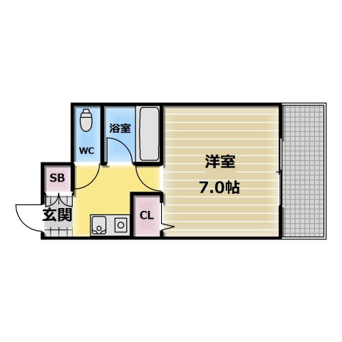 【間取り】 | コーポラス光進 | 使いやすい間取りです
