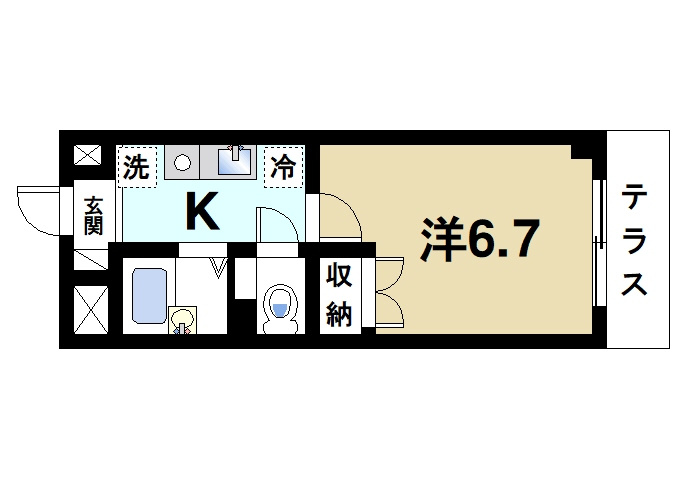 グレイスフローラ富雄の間取り|通風良好で快適な間取りです