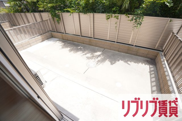 ルポゼ都町のバルコニー