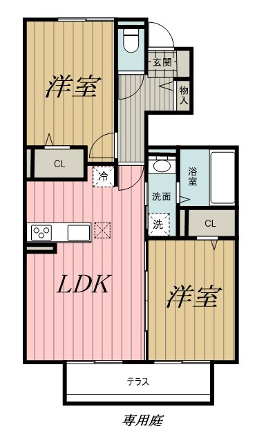 ルポゼ都町の間取り