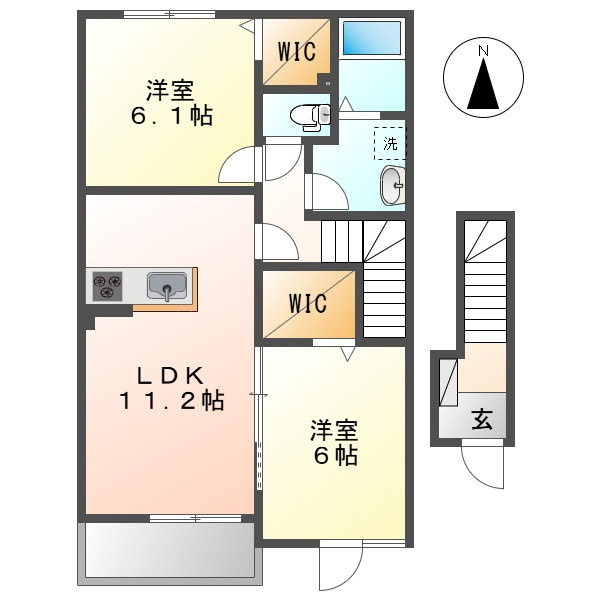 ダイヤモンド・ノアＢの間取り