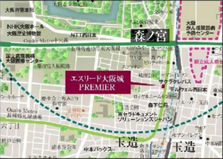 【地図】 | エスリード大阪城PREMIER