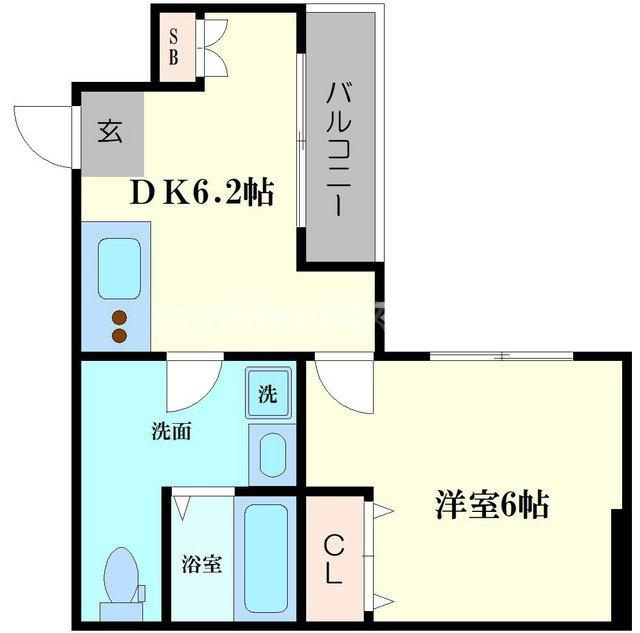 グランドゥール九条の間取り