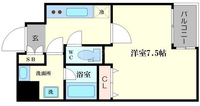レジディア江戸堀の間取り