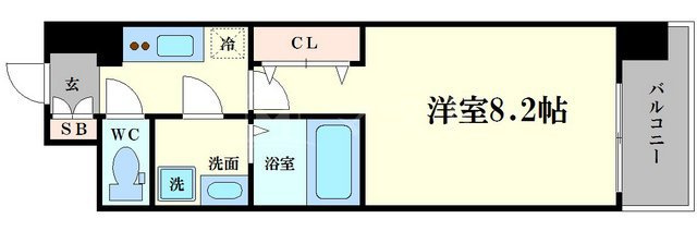エスプレイスOSAKAベイシティの間取り