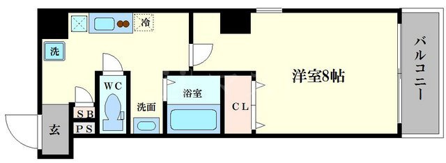 ファイブスター九条の間取り