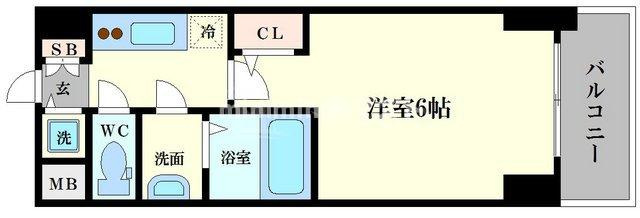 エスレジデンス南堀江の間取り