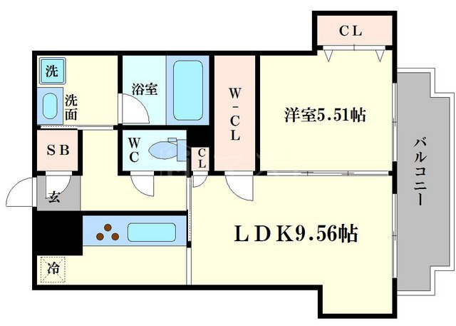 SHUNKI江戸堀の間取り