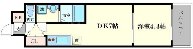 ＬＣ九条ガレリアの間取り
