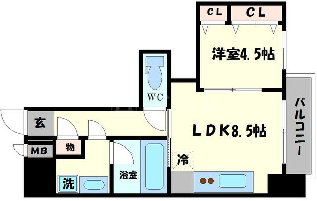 ポローニア立花通りの間取り