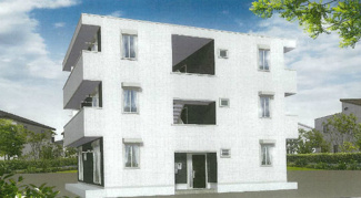 【外観】 | ※外観パース※2021年11月完成予定！ペットOKの新築3階建てアパート♪人気のダイワハウス施工！ブルーライン「仲町台」駅より徒歩圏内です☆
