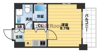 【間取り】 | ディナスティ堺筋本町