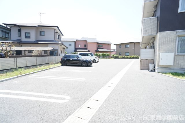 熊本市北区飛田３丁目のアパートの駐車場