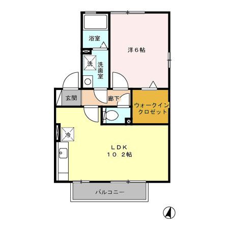 ウィルモア西梶尾Ｃの間取り