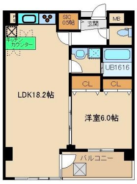 ヴェスタ堀江の間取り
