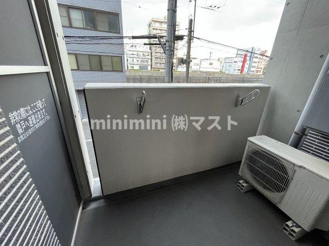 スワンズシティ北堀江のバルコニー