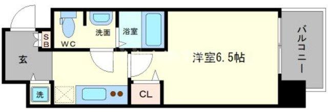 スワンズシティ北堀江の間取り