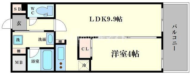 ラブニール西長堀パークフロントの間取り