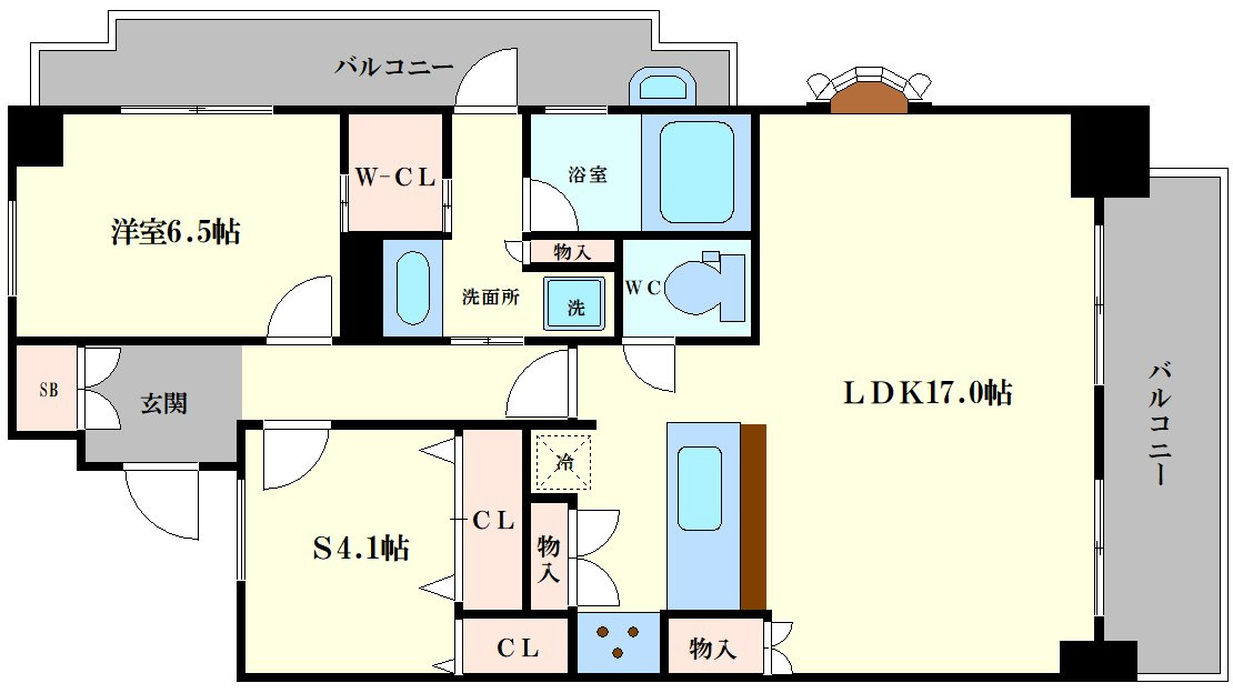 エスリード西本町の間取り