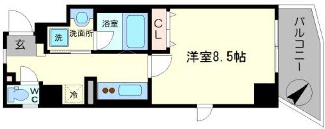 ルクシア阿波座の間取り