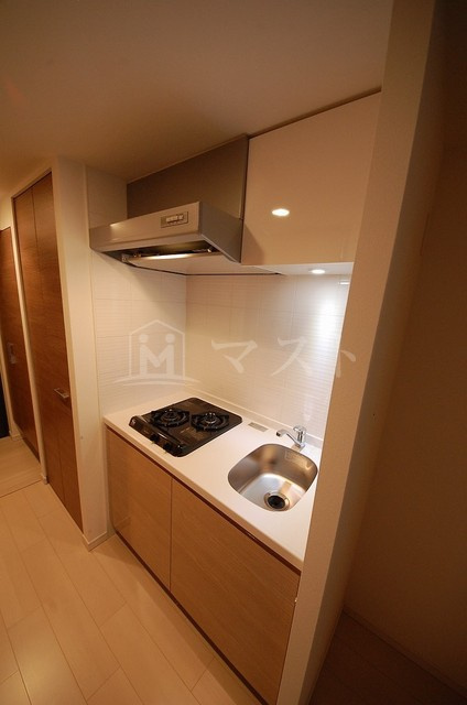 サムティ阿波座ベルシアのキッチン|2口ガスシステムキッチン