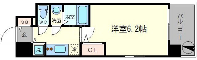 エスリード中之島ＳＯＵＴＨの間取り