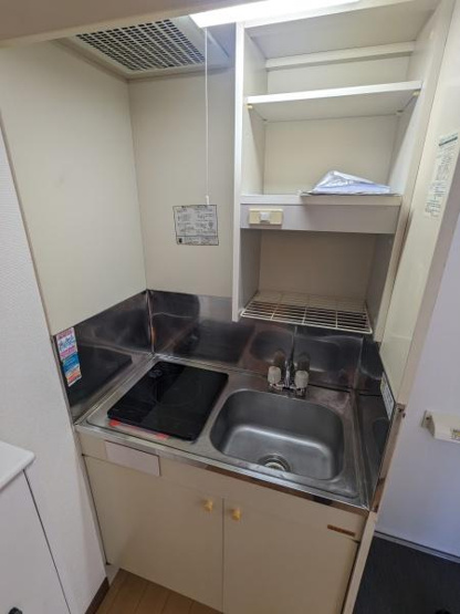 【キッチン】 | マリーナコーポ | ＩＨ１口でもそこそこやれる♪