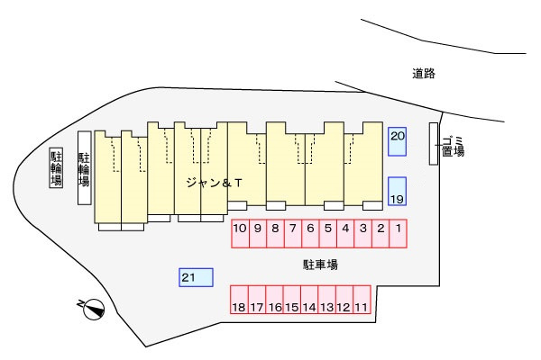 ジャン＆Ｔの区画図