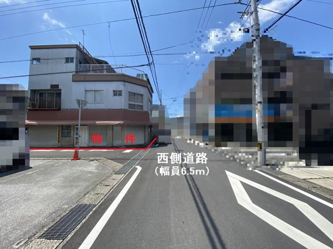 【前面道路含む現地写真】 | 高知市福井扇町