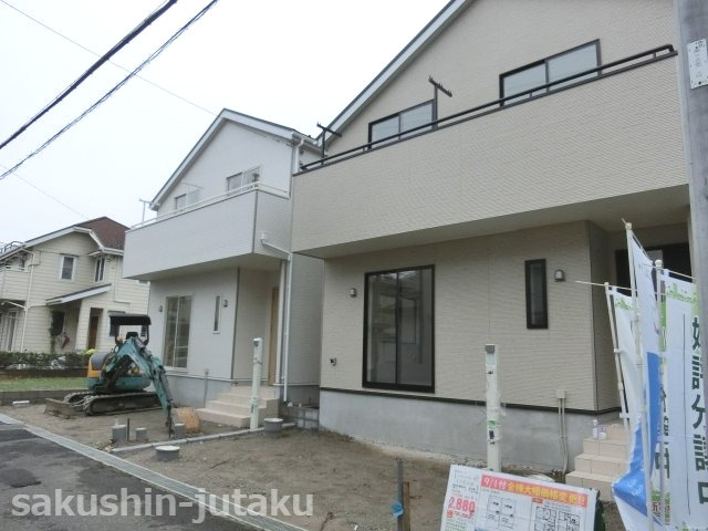 八千代台南３丁目　新築戸建　全２棟の外観|八千代台南３丁目　新築戸建　全２棟　令和３年9月完成　八千代台駅徒歩９分　南西側公道面　