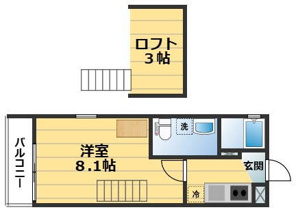 ドーリアNIJO駅東（ドーリア二条駅東）の間取り